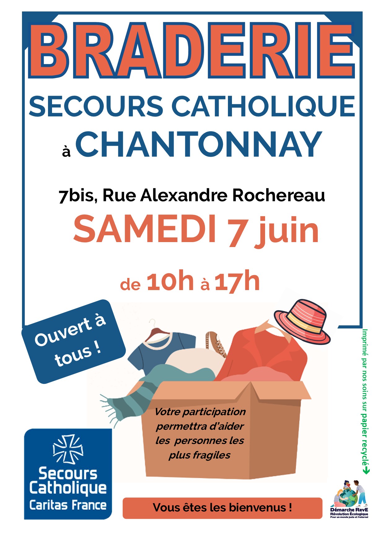 On brade à la boutique de Chantonnay