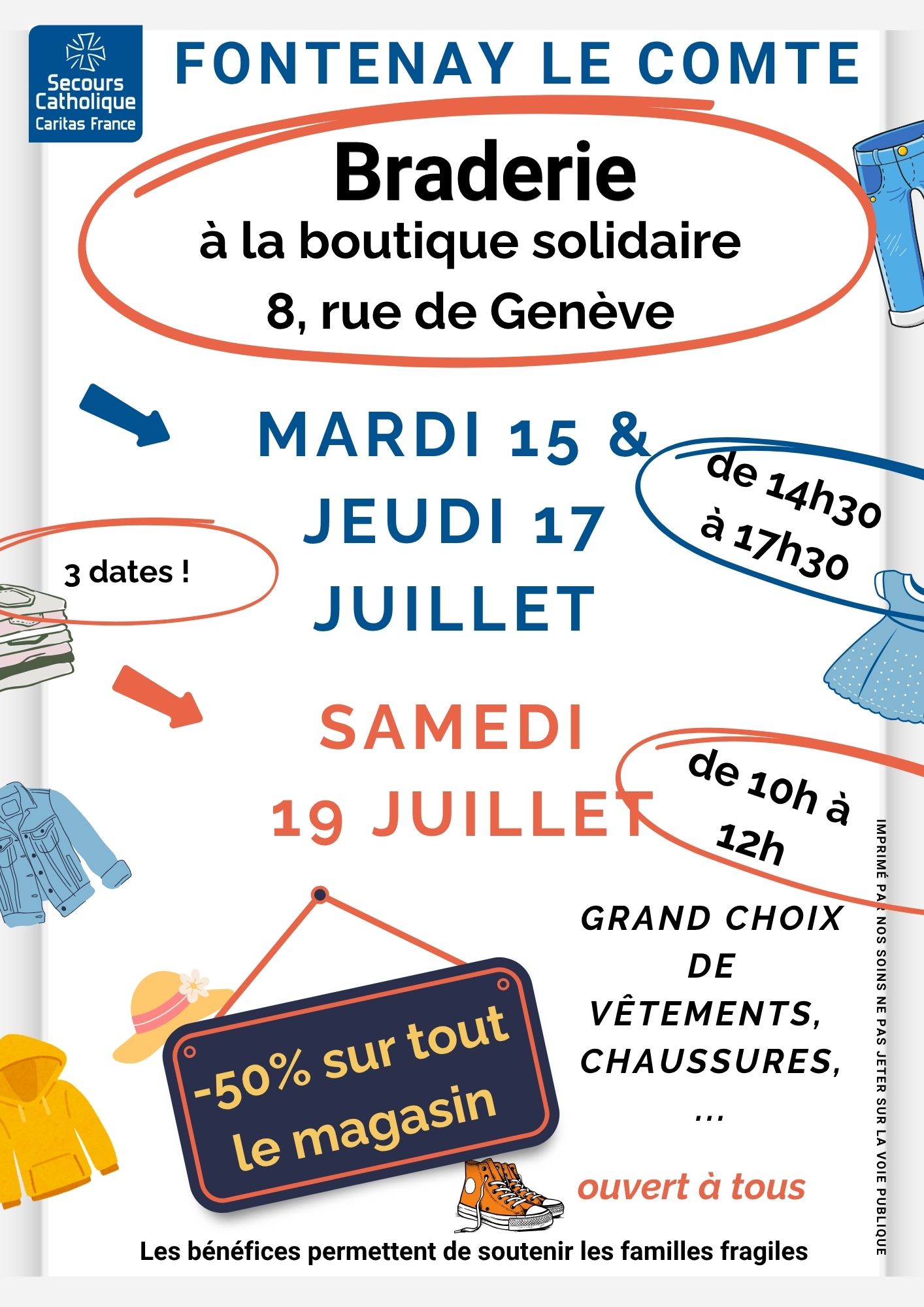 Les 15, 17 et 19 juillet on brade à Fontenay