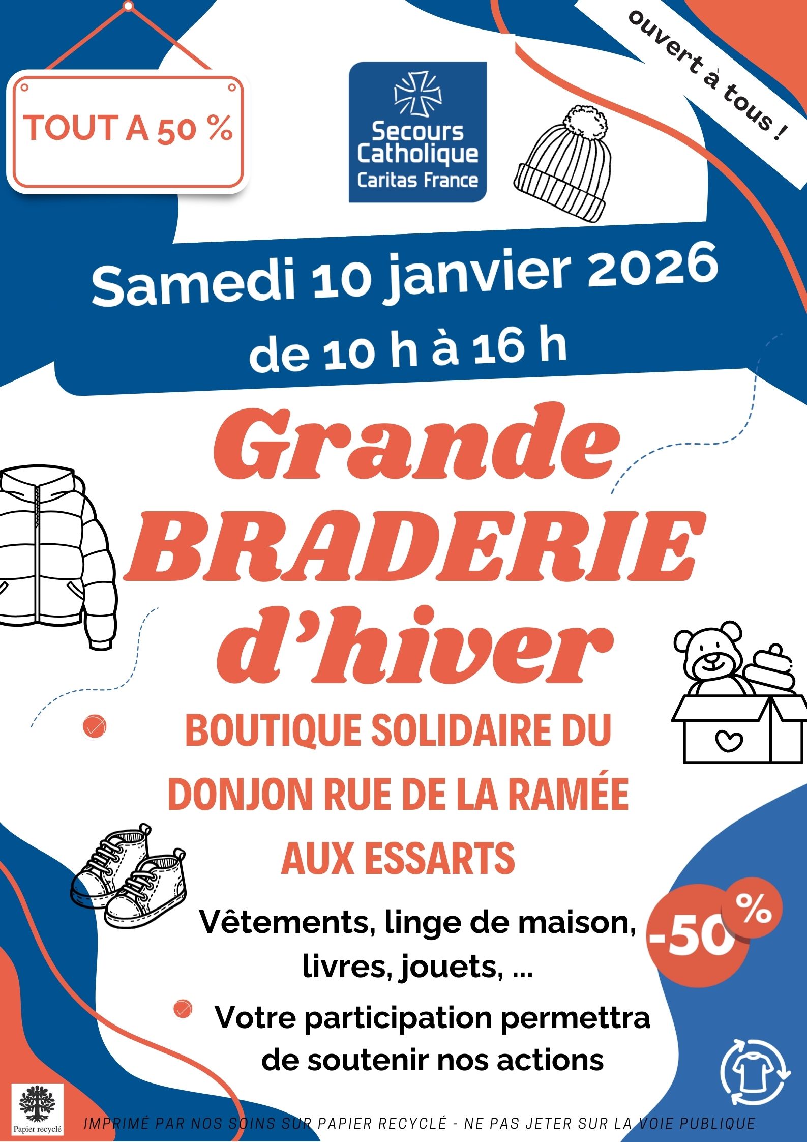 Un geste éco responsable et solidaire aux Essarts le 10 janvier