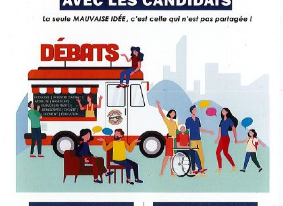 Débattez de vos idées avec les candidats